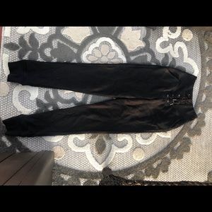 Lace up high waisted sweats